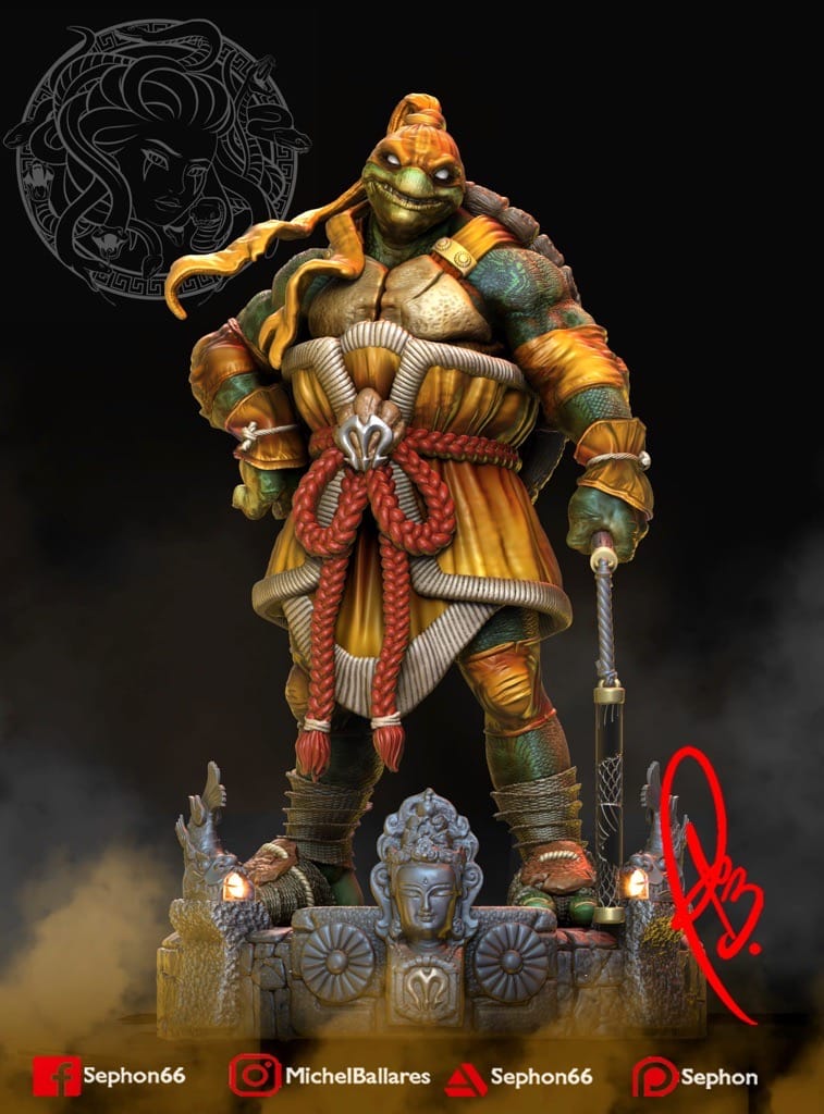 P站图纸印象馆 Geek MB 忍者神龟 米开朗基罗 Geek MB 忍者神龟 米开朗基罗