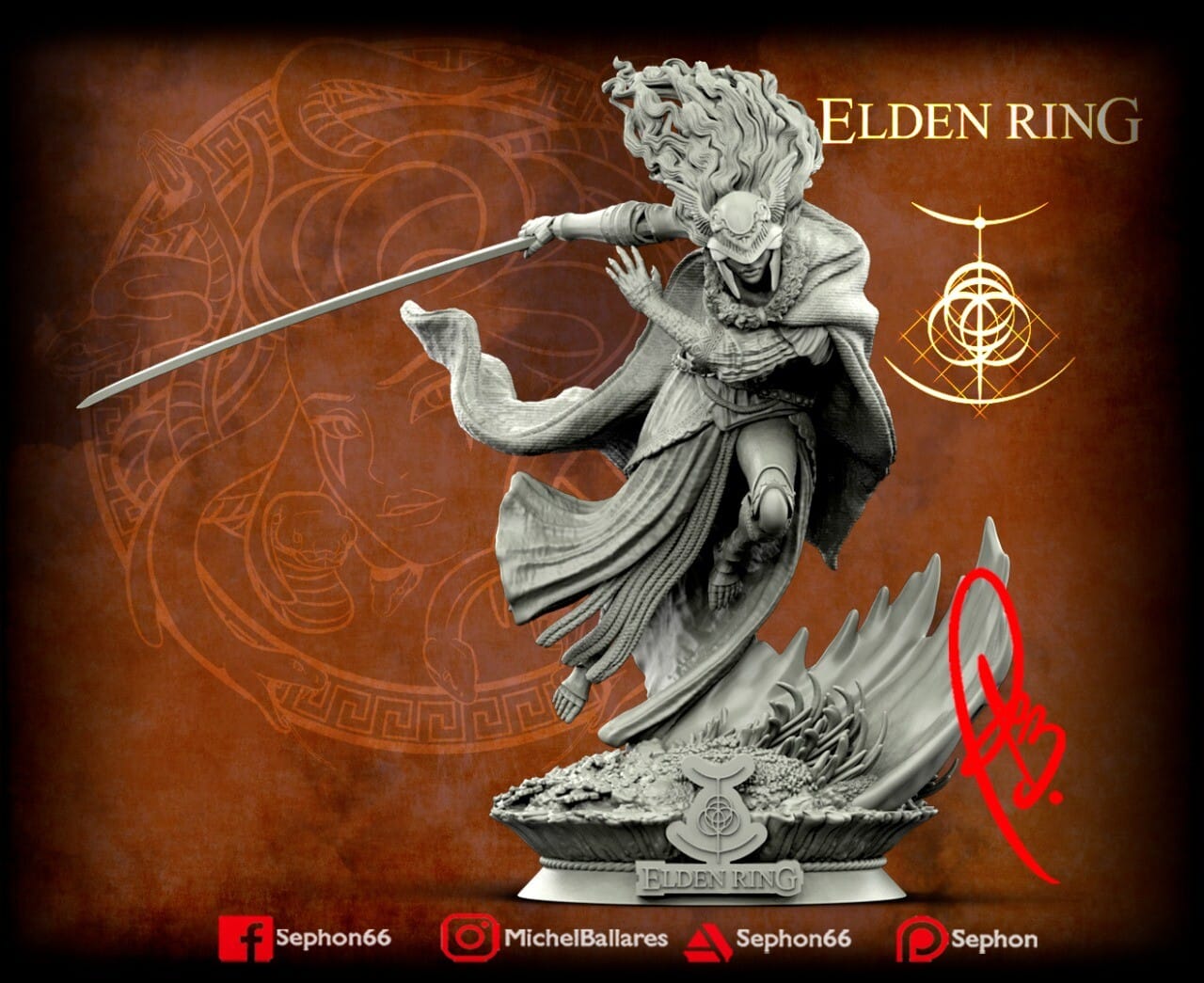 P站图纸印象馆 Geek MB 艾尔登法环 女武神 玛莲妮亚 Geek MB 艾尔登法环 女武神 玛莲妮亚