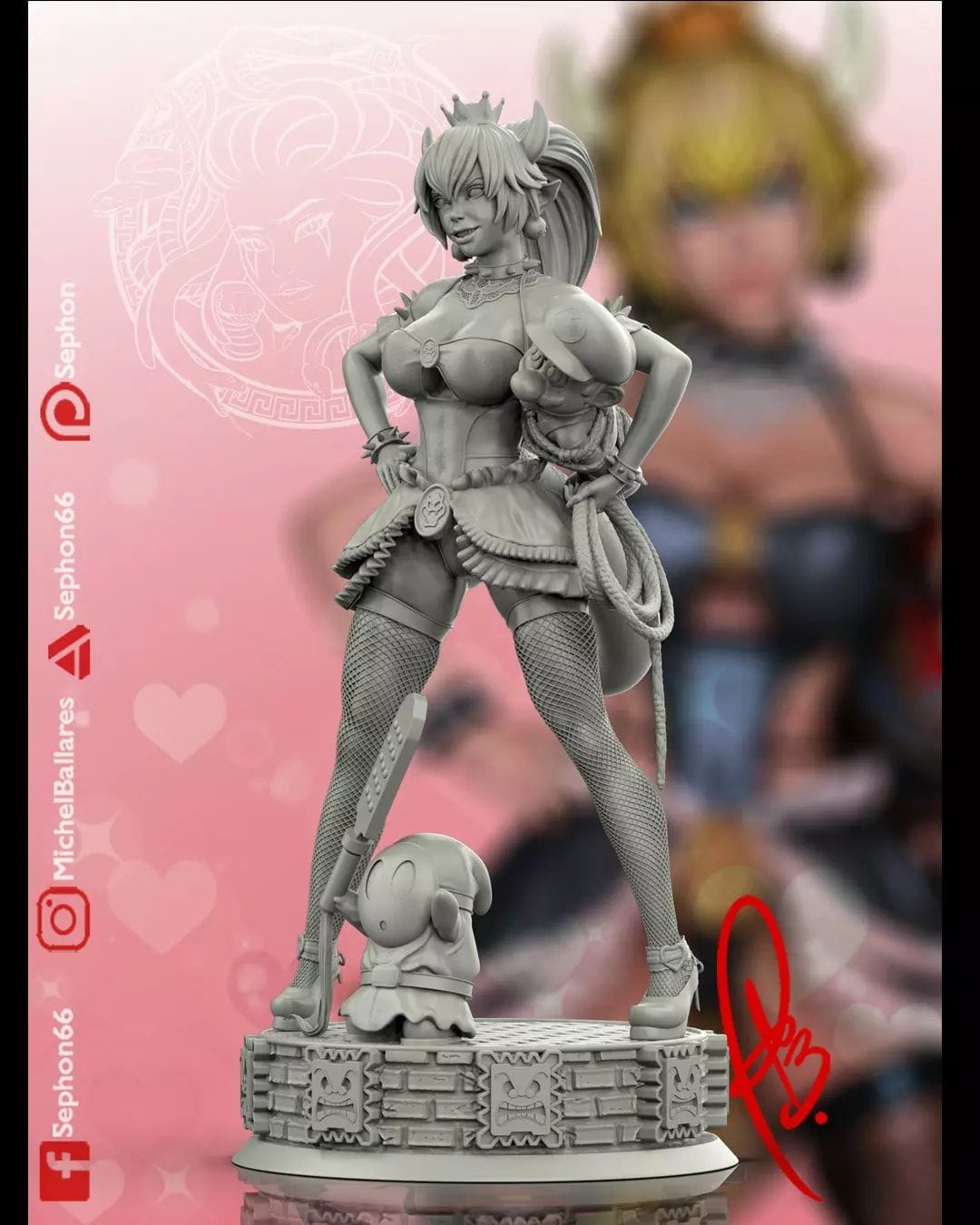 P站图纸印象馆 Geek MB 超级马里奥 库巴公主 Geek MB 超级马里奥 库巴公主