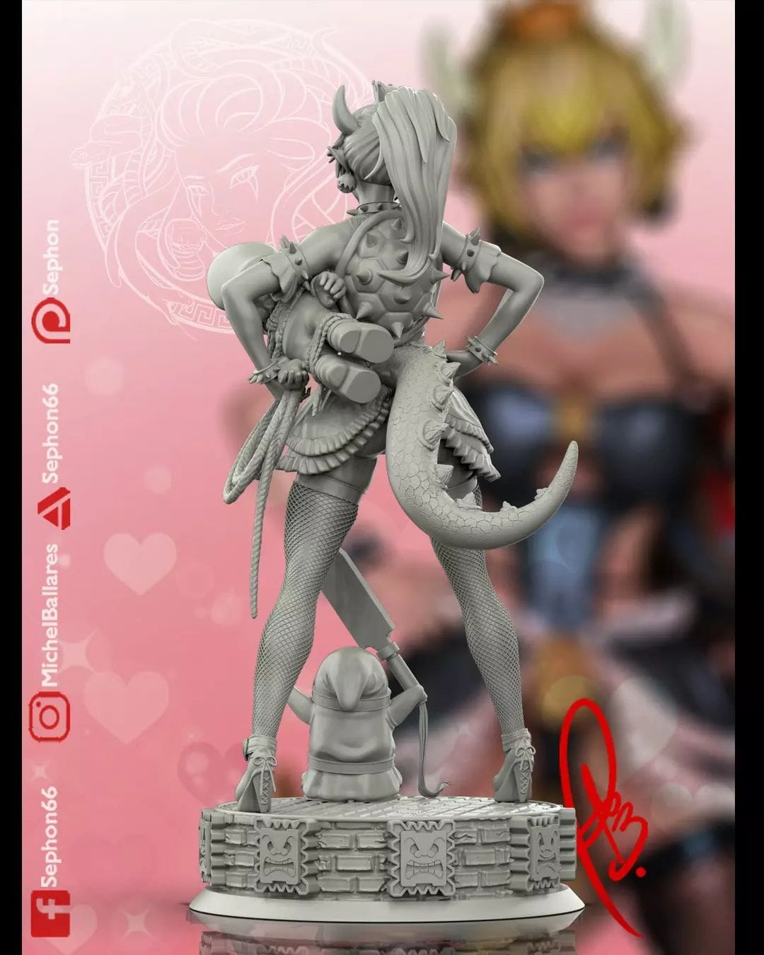 P站图纸印象馆 Geek MB 超级马里奥 库巴公主 Geek MB 超级马里奥 库巴公主