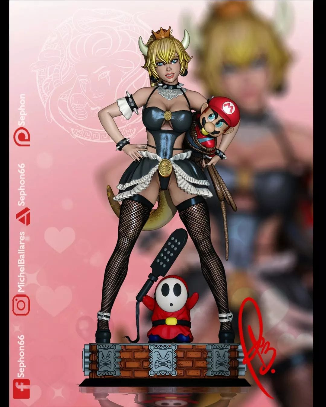 P站图纸印象馆 Geek MB 超级马里奥 库巴公主 Geek MB 超级马里奥 库巴公主