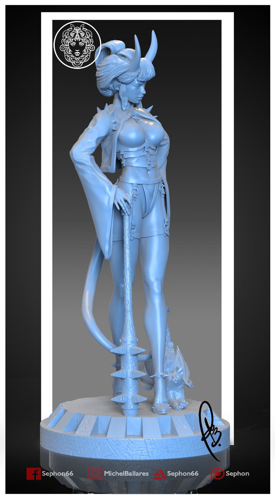 P站图纸印象馆 Geek MB Oni Girl Geek MB Oni Girl