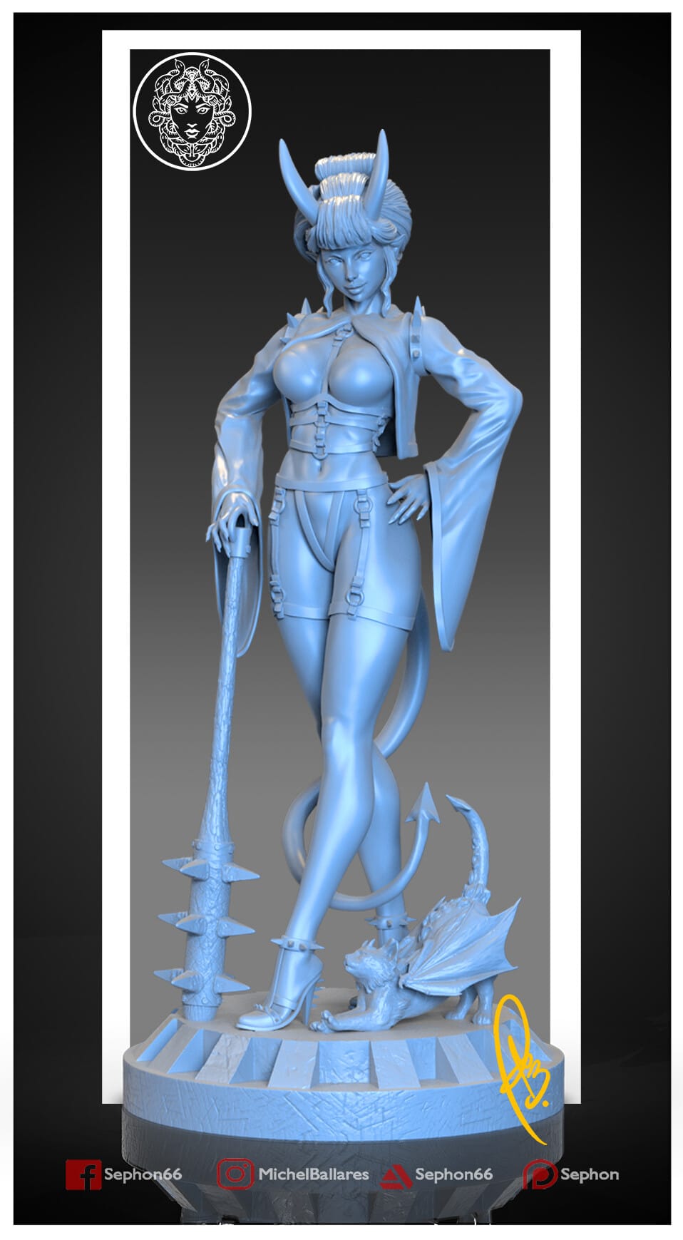 P站图纸印象馆 Geek MB Oni Girl Geek MB Oni Girl