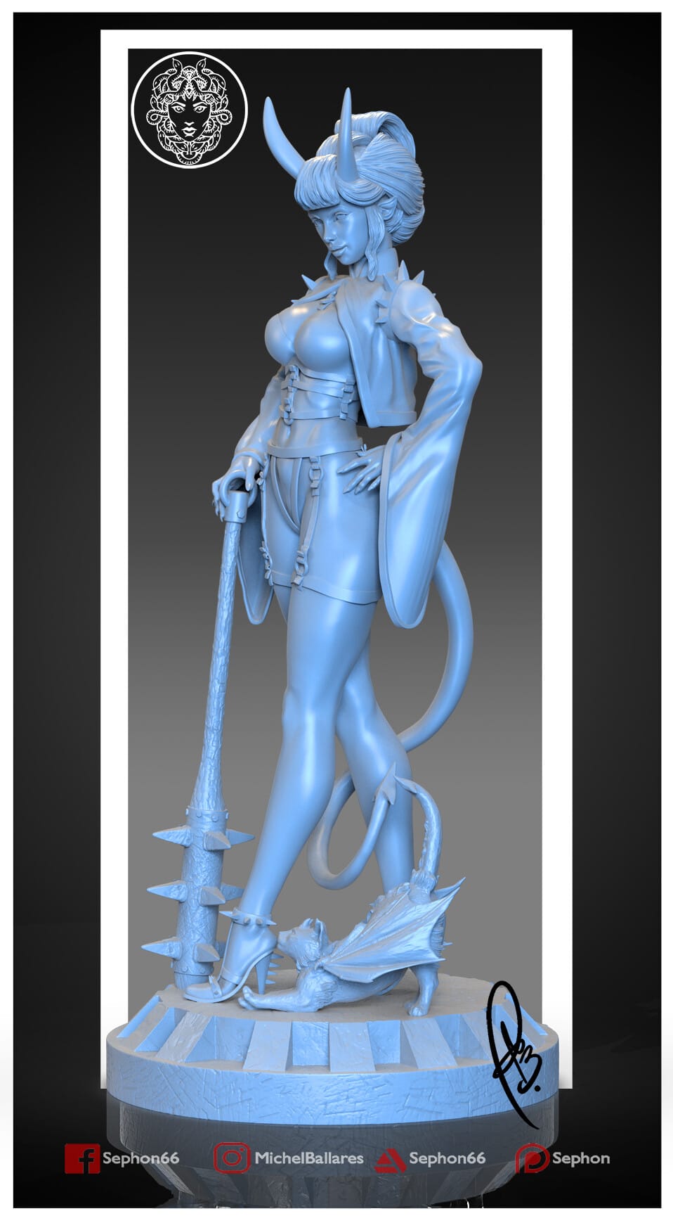 P站图纸印象馆 Geek MB Oni Girl Geek MB Oni Girl