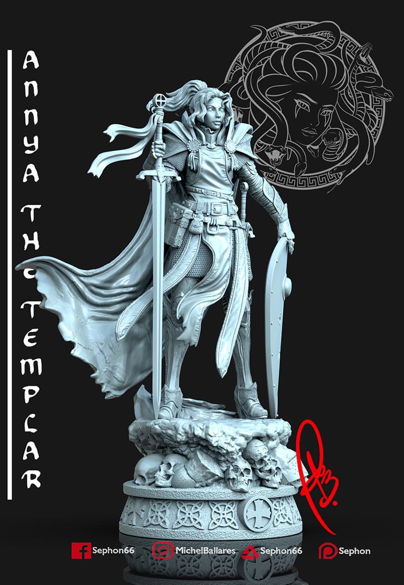 P站图纸印象馆 Geek MB 圣殿骑士 安雅 Geek MB 圣殿骑士 安雅