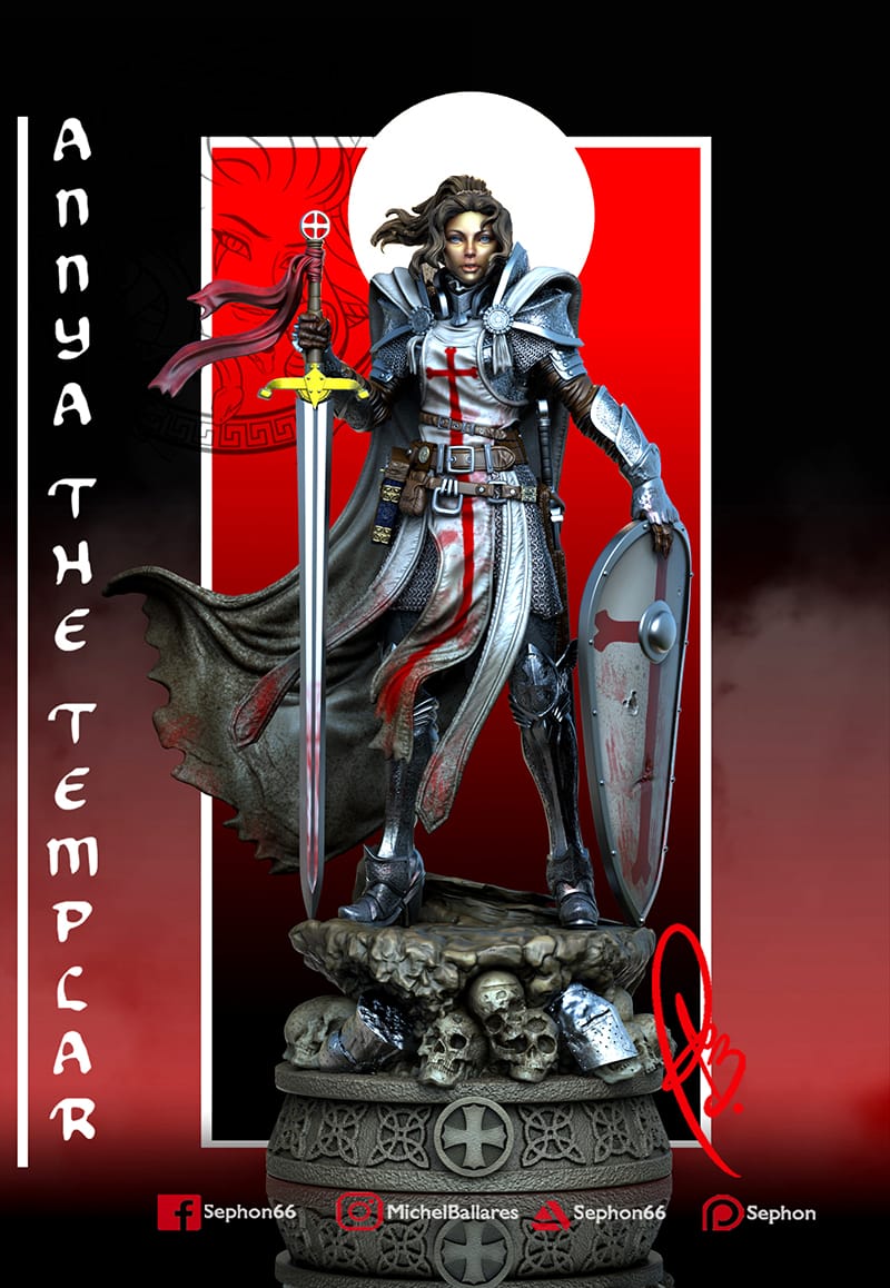 P站图纸印象馆 Geek MB 圣殿骑士 安雅 Geek MB 圣殿骑士 安雅