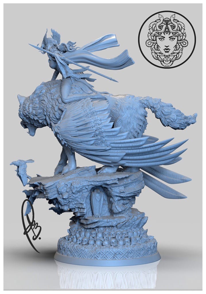 P站图纸印象馆 Geek MB 北欧女武神与黑狼 Geek MB 北欧女武神与黑狼