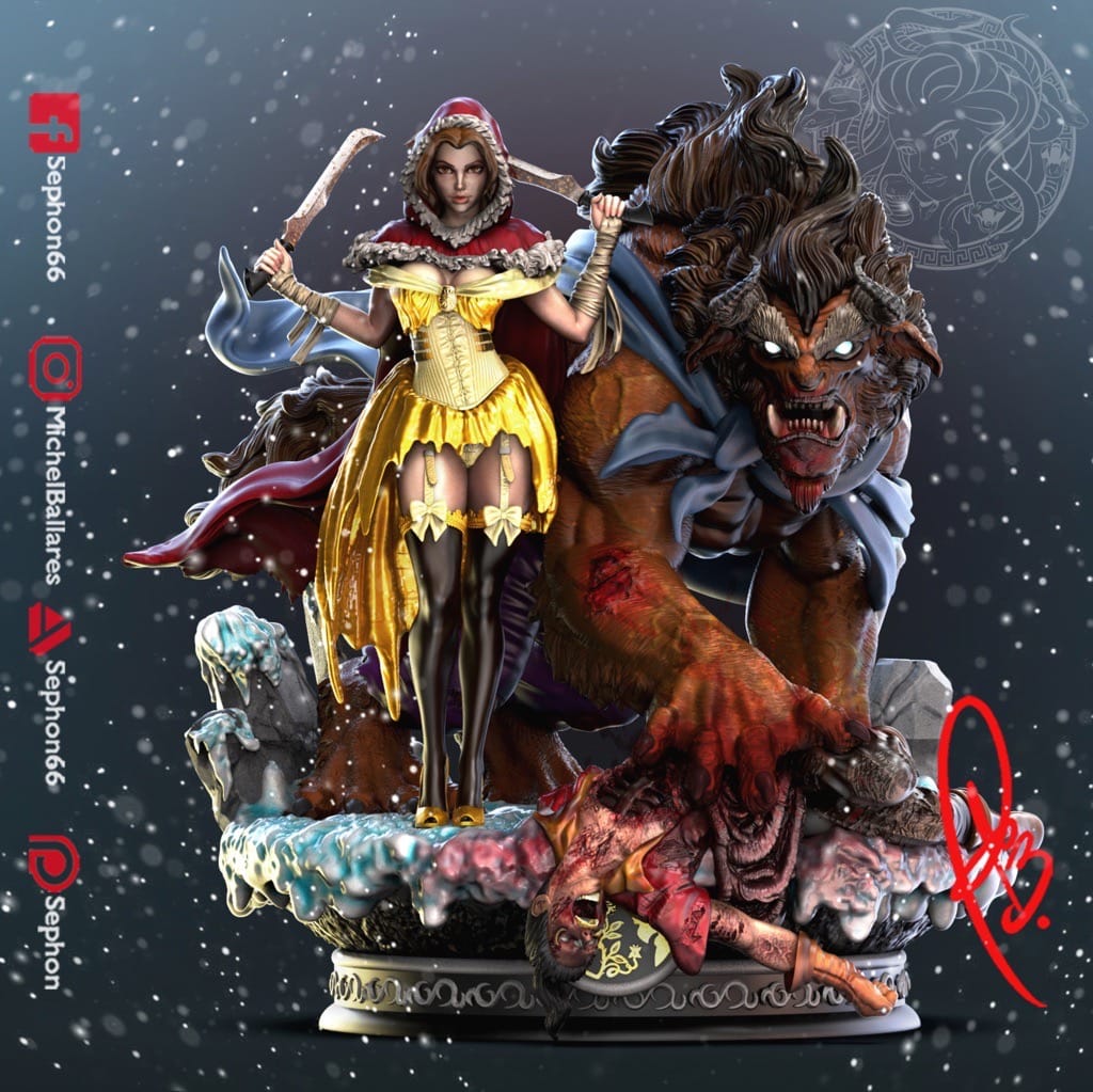 P站图纸印象馆 Geek MB 美女与野兽 Geek MB 美女与野兽