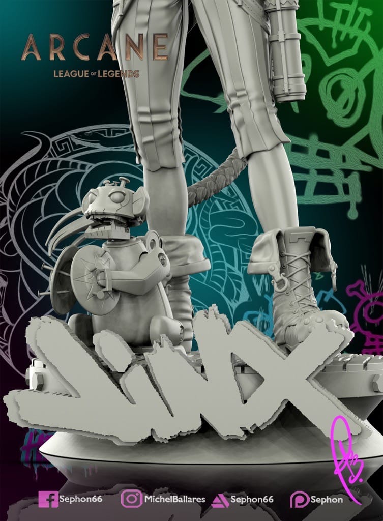 P站图纸印象馆 Geek MB 英雄联盟 暴走萝莉·金克丝 Geek MB 英雄联盟 暴走萝莉·金克丝