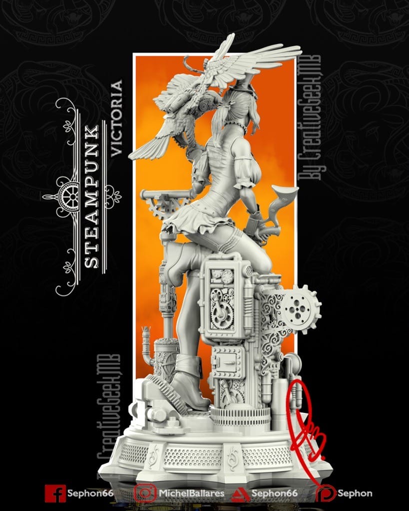 P站图纸印象馆 Geek MB 蒸汽朋克女孩 维多利亚 Geek MB 蒸汽朋克女孩 维多利亚