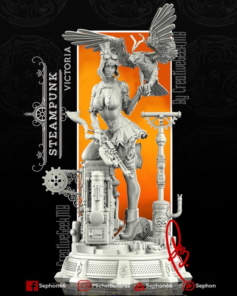 P站图纸印象馆 Geek MB 蒸汽朋克女孩 维多利亚 Geek MB 蒸汽朋克女孩 维多利亚