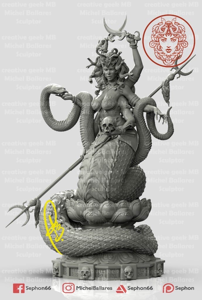 P站图纸印象馆 Geek MB 龙与地下城 六臂蛇魔 Geek MB 龙与地下城 六臂蛇魔