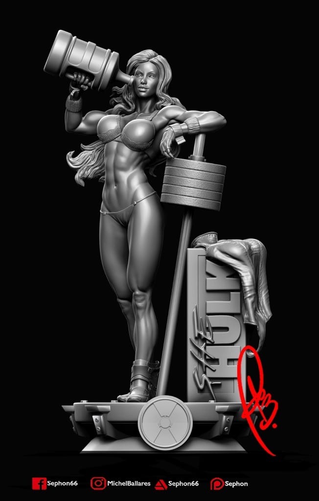 P站图纸印象馆 Geek MB 漫威 绿巨人 女浩克 Geek MB 漫威 绿巨人 女浩克