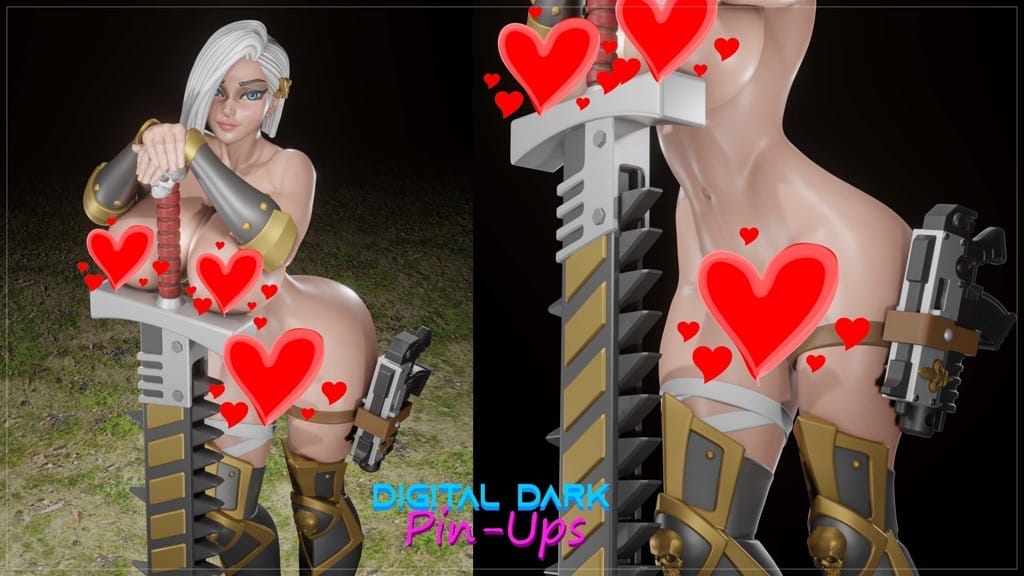 P站图纸印象馆 Digital Dark 角斗士女孩 Digital Dark 角斗士女孩