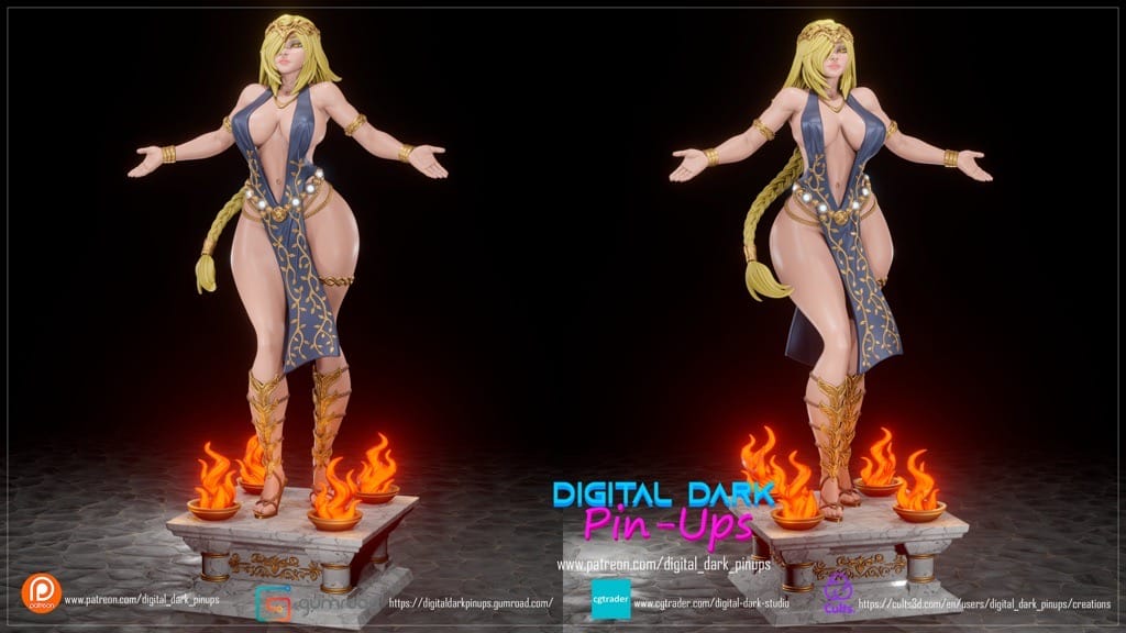 P站图纸印象馆 Digital Dark 艾尔登法环 玛莉卡 Digital Dark 艾尔登法环 玛莉卡