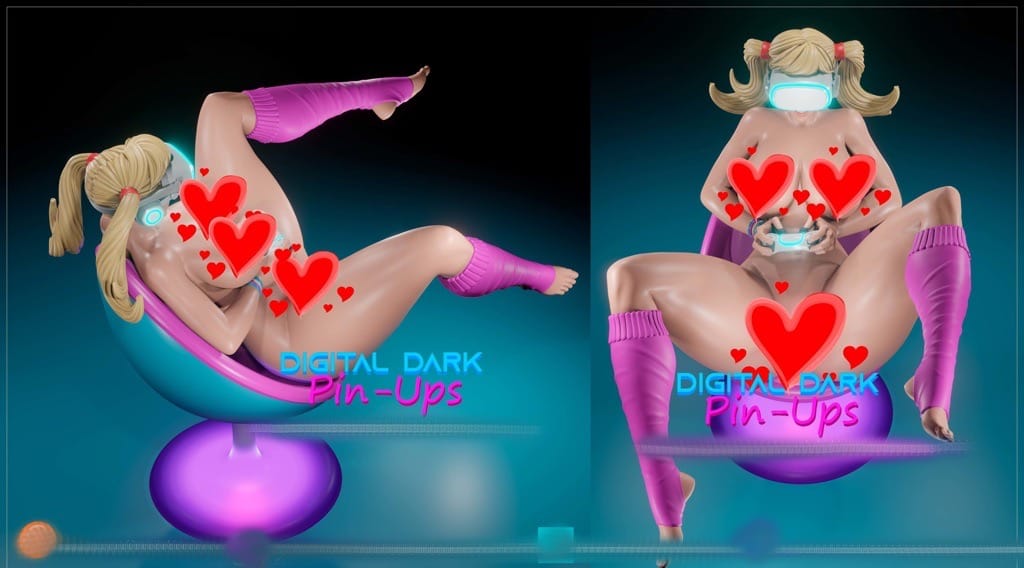 P站图纸印象馆 Digital Dark 游戏女孩v4 Digital Dark 游戏女孩v4