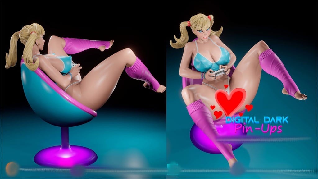 P站图纸印象馆 Digital Dark 游戏女孩v4 Digital Dark 游戏女孩v4