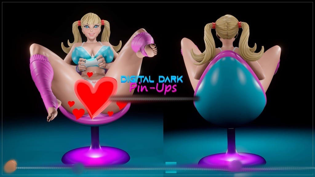 P站图纸印象馆 Digital Dark 游戏女孩v4 Digital Dark 游戏女孩v4