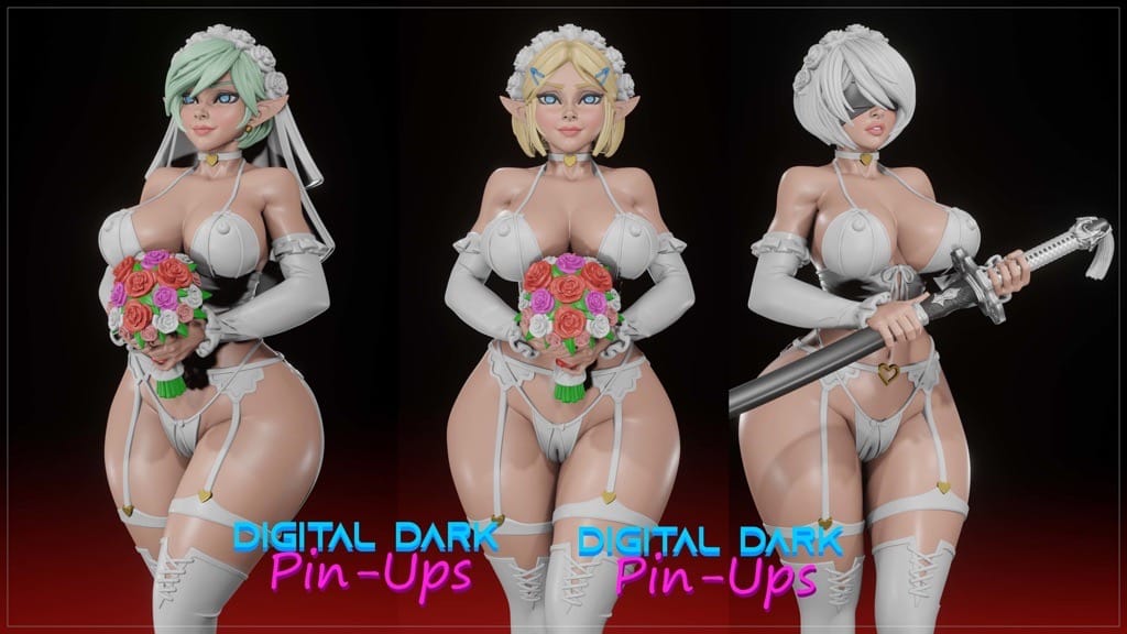 P站图纸印象馆 Digital Dark 新娘套装 Digital Dark 新娘套装