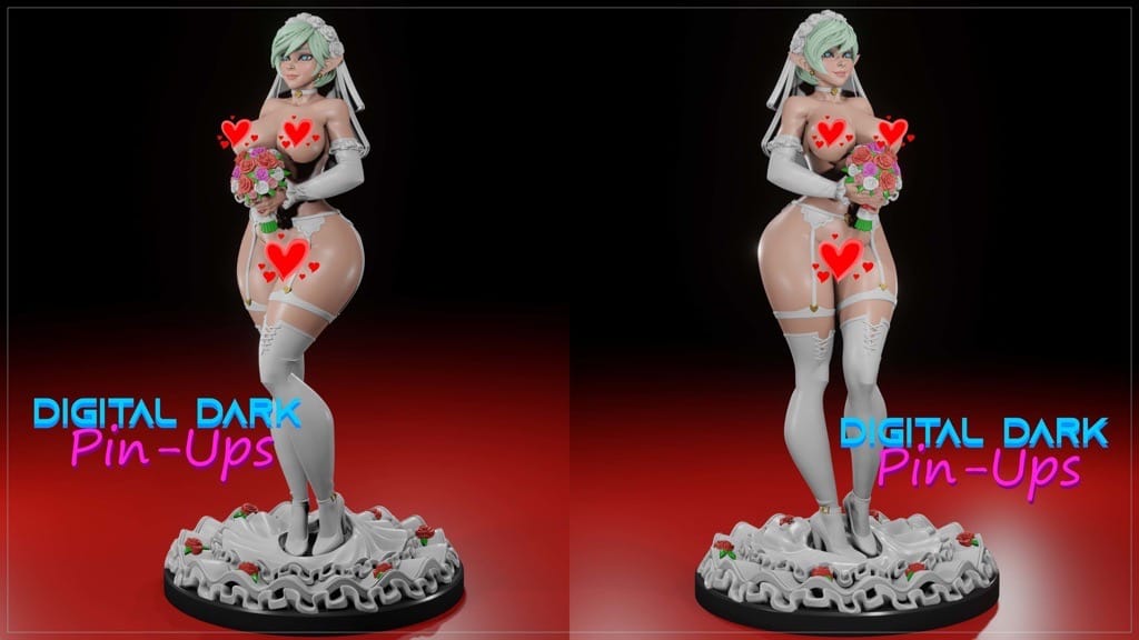 P站图纸印象馆 Digital Dark 新娘套装 Digital Dark 新娘套装