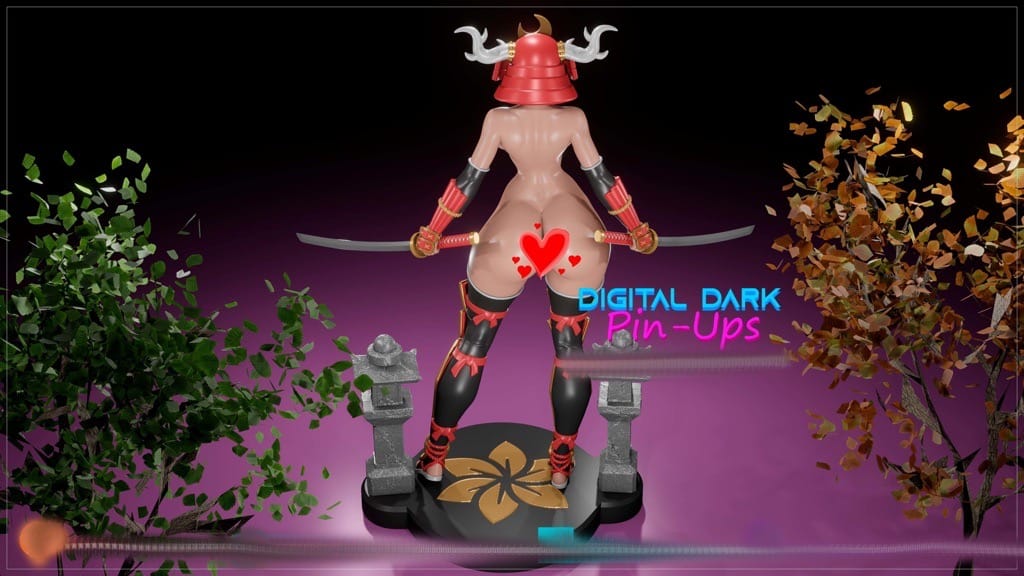 P站图纸印象馆 Digital Dark 武士少女 Digital Dark 武士少女