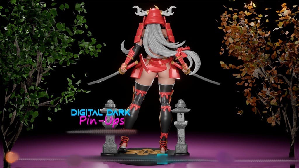 P站图纸印象馆 Digital Dark 武士少女 Digital Dark 武士少女