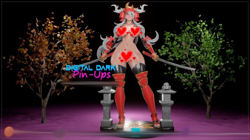 P站图纸印象馆 Digital Dark 武士少女 Digital Dark 武士少女