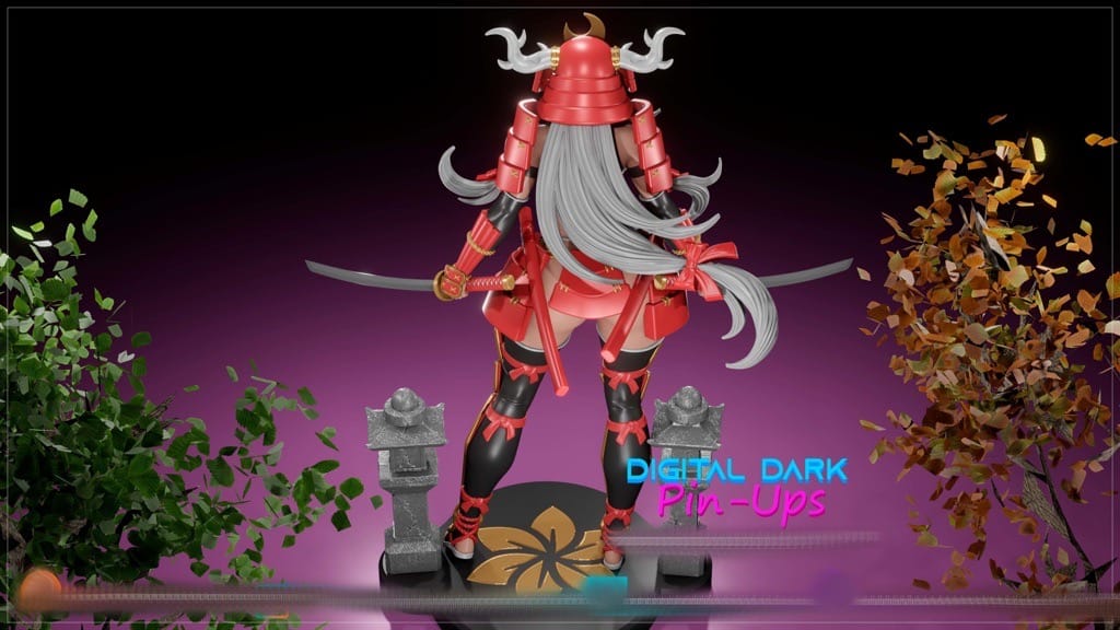 P站图纸印象馆 Digital Dark 武士少女 Digital Dark 武士少女