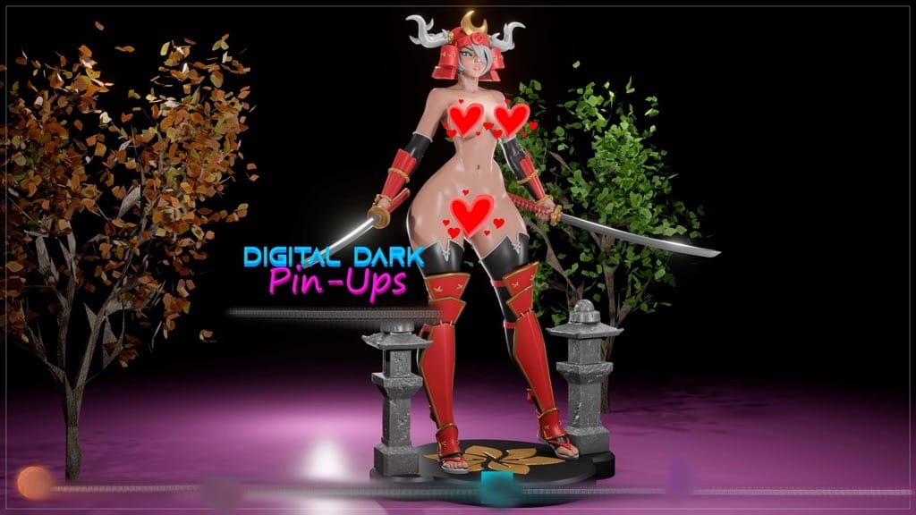 P站图纸印象馆 Digital Dark 武士少女 Digital Dark 武士少女