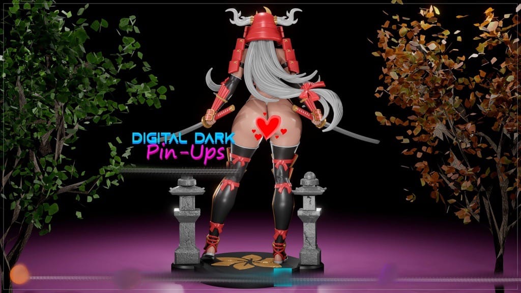 P站图纸印象馆 Digital Dark 武士少女 Digital Dark 武士少女