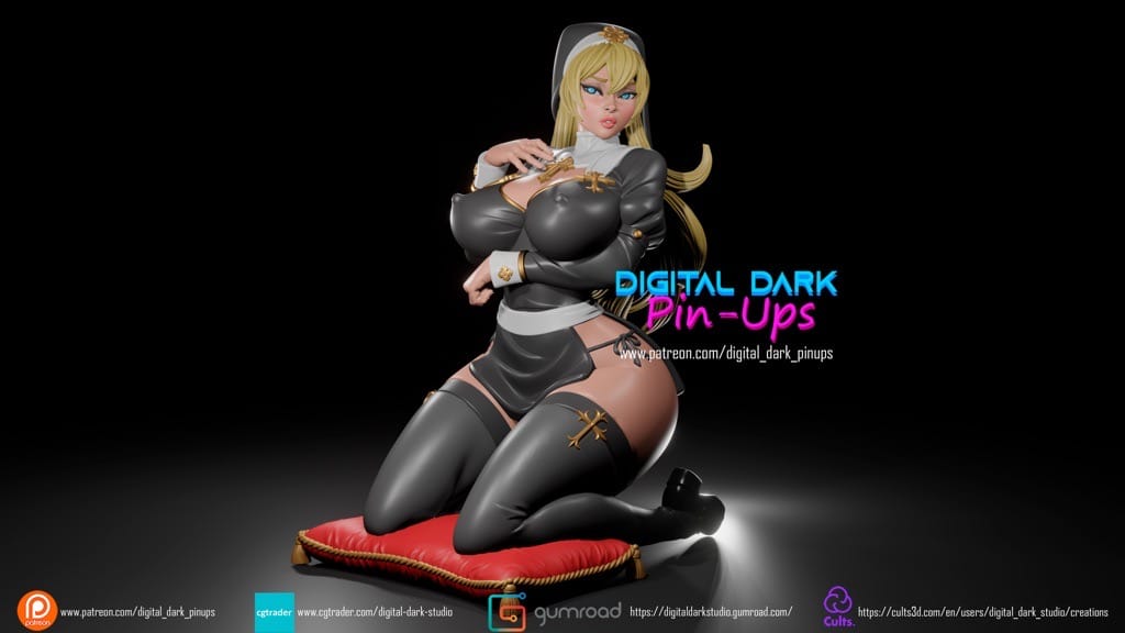 P站图纸印象馆 Digital Dark 修女 Digital Dark 修女