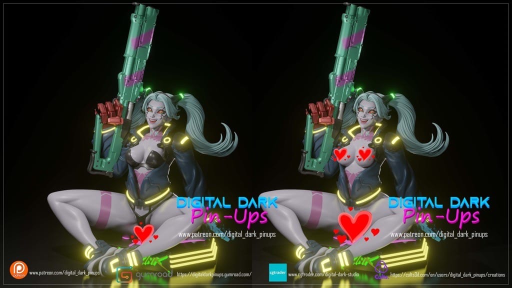 P站图纸印象馆 Digital Dark 边缘行者 丽贝卡 Digital Dark 边缘行者 丽贝卡