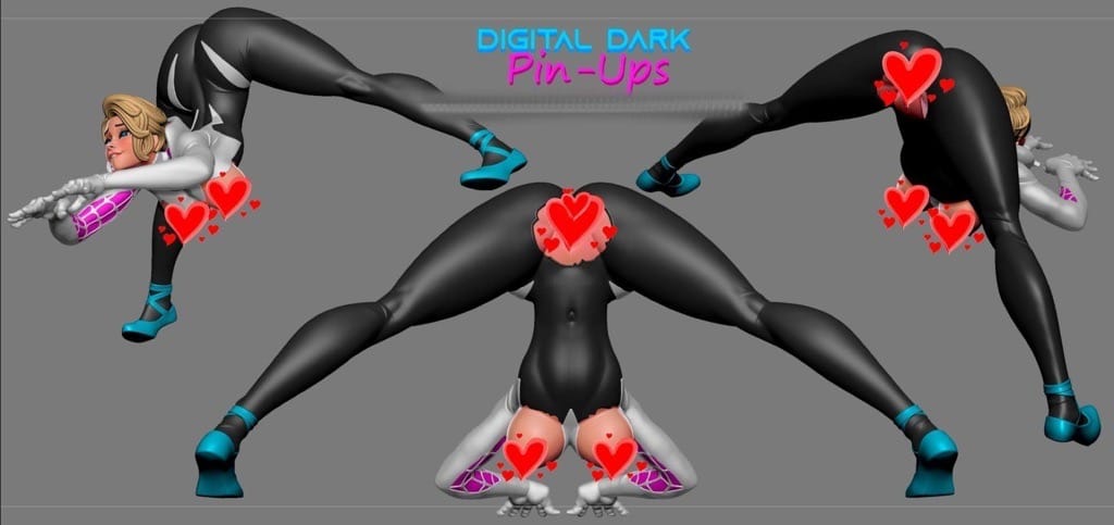 P站图纸印象馆 Digital Dark 漫威 蜘蛛侠 格温 Digital Dark 漫威 蜘蛛侠 格温