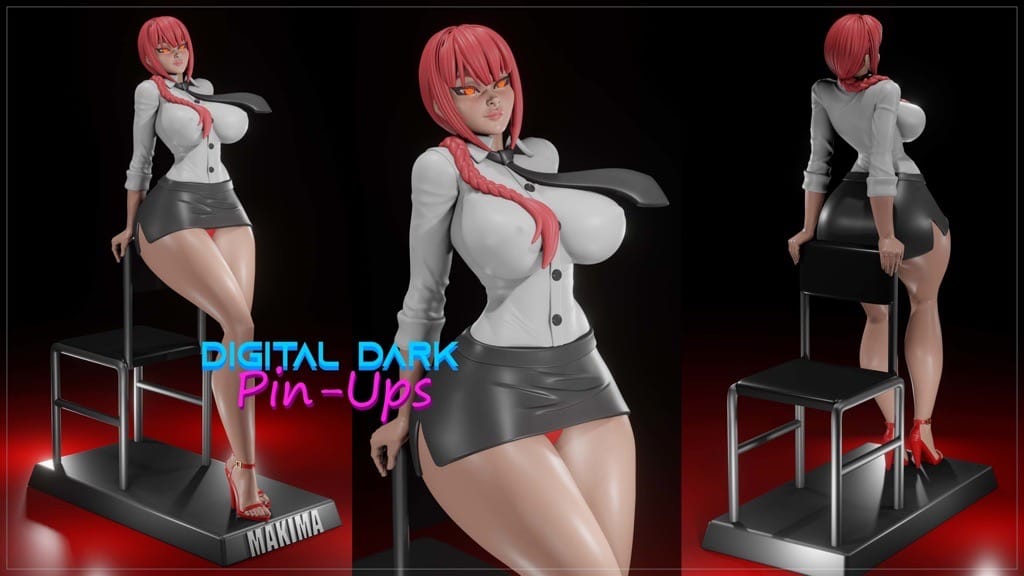 P站图纸印象馆 Digital Dark 电锯人 玛奇玛 Digital Dark 电锯人 玛奇玛