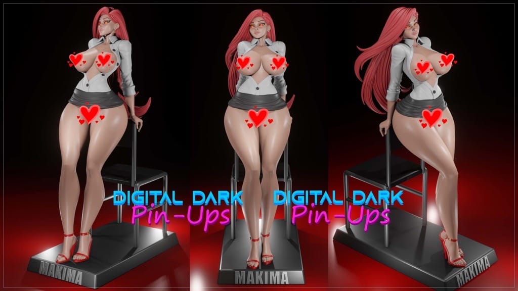 P站图纸印象馆 Digital Dark 电锯人 玛奇玛 Digital Dark 电锯人 玛奇玛