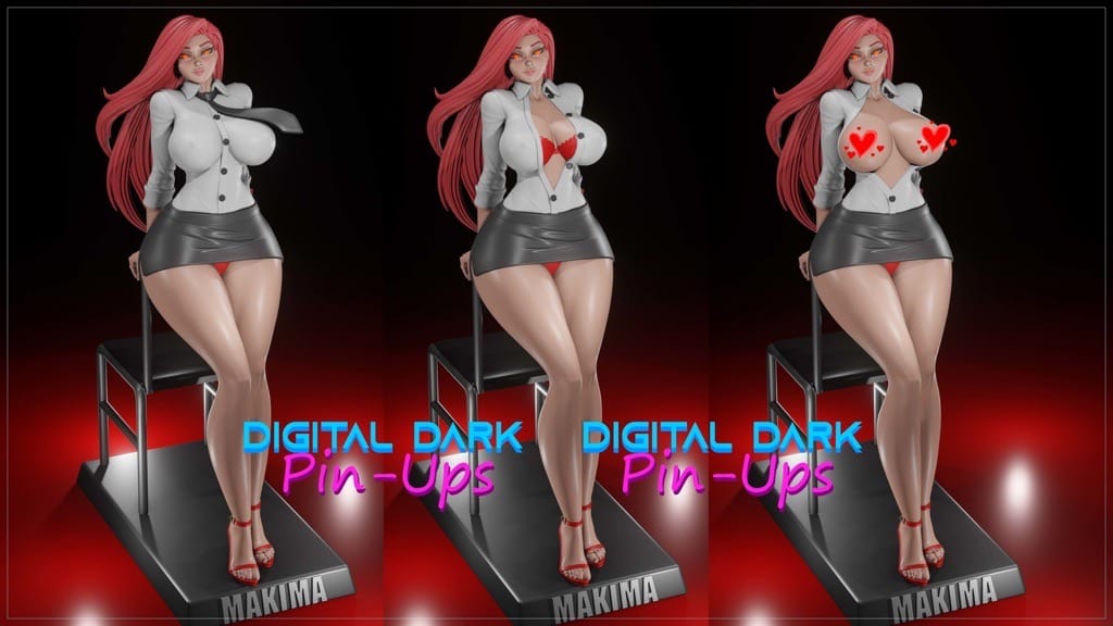 P站图纸印象馆 Digital Dark 电锯人 玛奇玛 Digital Dark 电锯人 玛奇玛