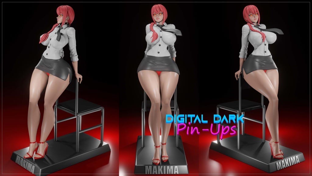 P站图纸印象馆 Digital Dark 电锯人 玛奇玛 Digital Dark 电锯人 玛奇玛