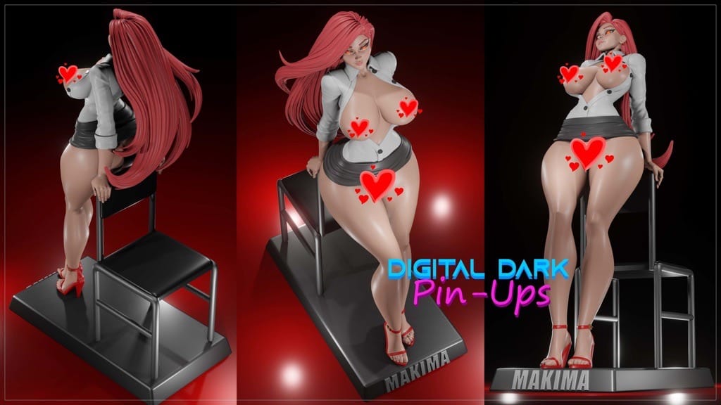 P站图纸印象馆 Digital Dark 电锯人 玛奇玛 Digital Dark 电锯人 玛奇玛