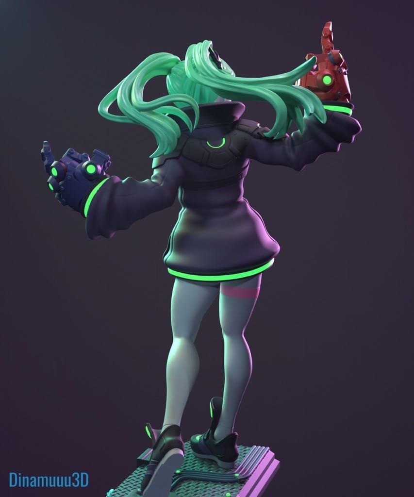 P站图纸印象馆 Dinamuuu 3D 边缘行者 丽贝卡 Dinamuuu 3D 边缘行者 丽贝卡