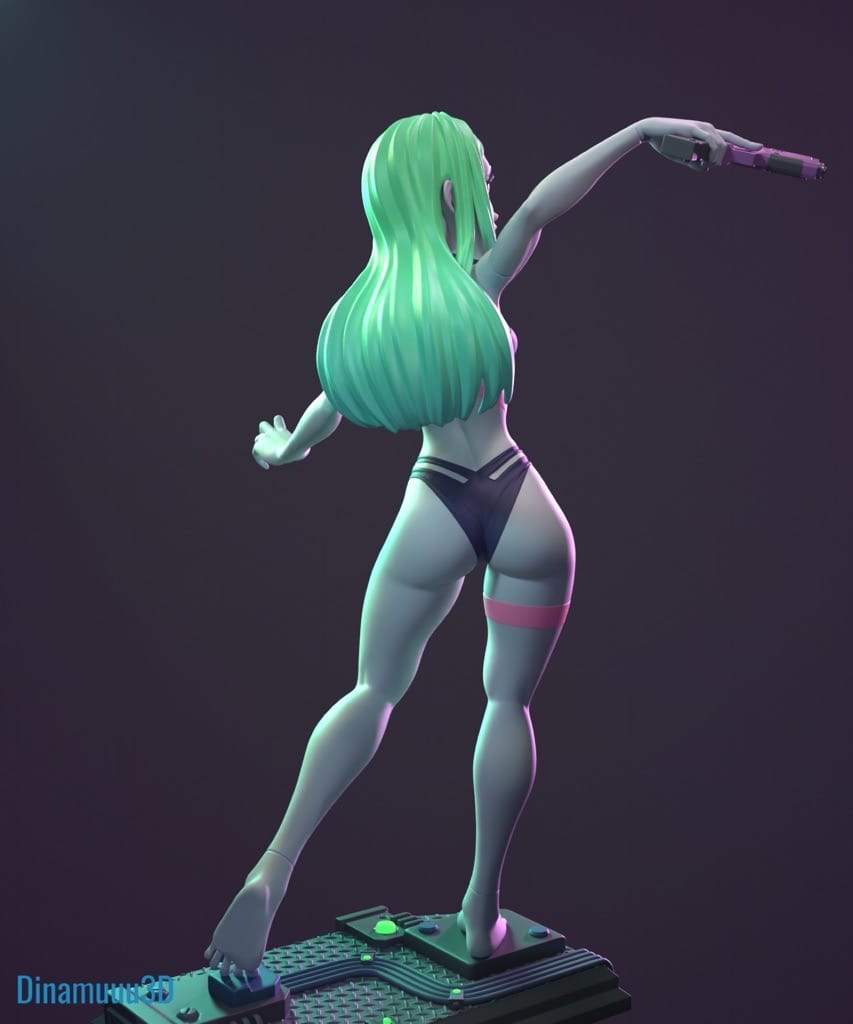 P站图纸印象馆 Dinamuuu 3D 边缘行者 丽贝卡 Dinamuuu 3D 边缘行者 丽贝卡