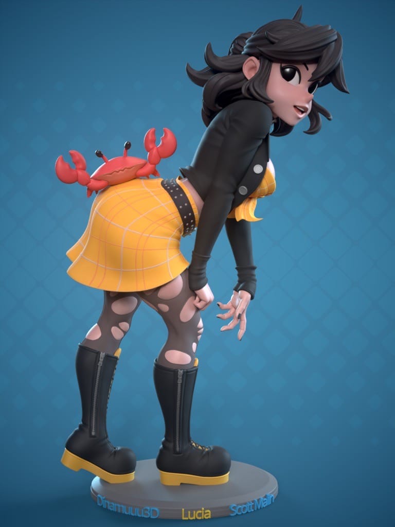 P站图纸印象馆 Dinamuuu 3D 鬼泣 露西亚 Dinamuuu 3D 鬼泣 露西亚