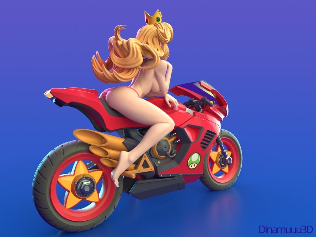 P站图纸印象馆 Dinamuuu 3D 超级马里奥 桃子公主 Dinamuuu 3D 超级马里奥 桃子公主