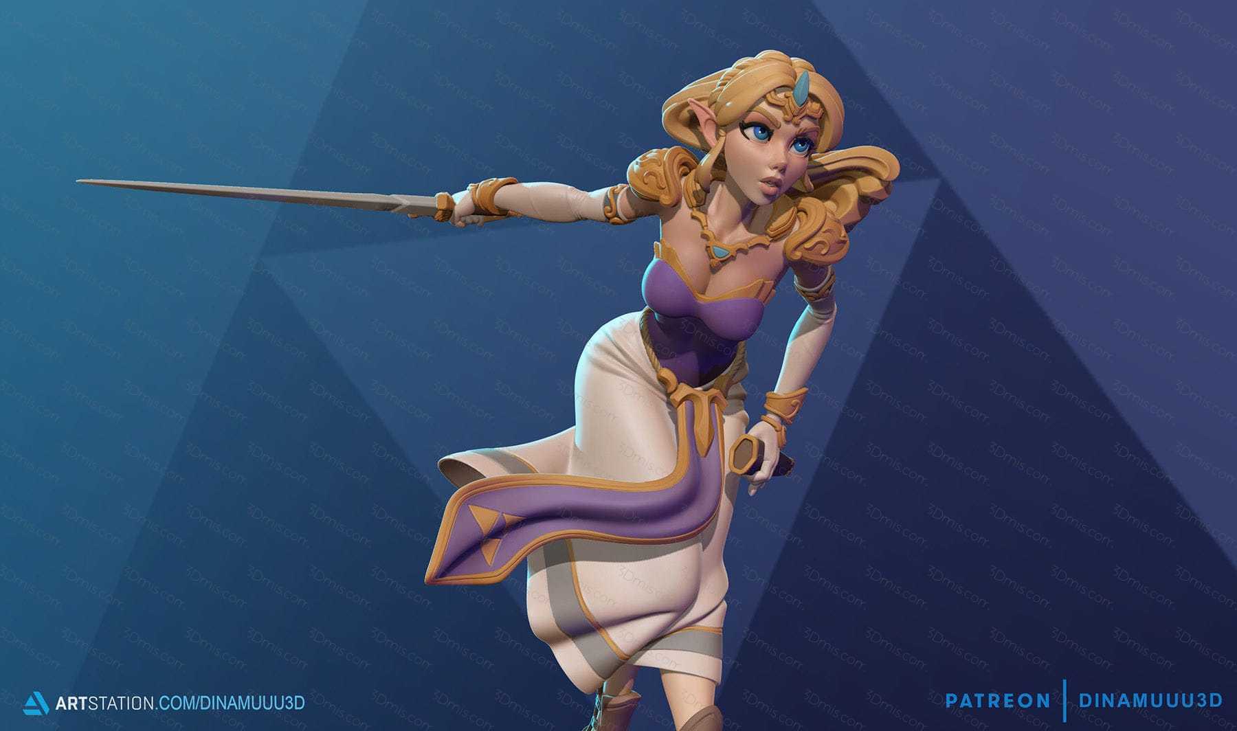 P站图纸印象馆 Dinamuuu 3D 塞尔达传说 塞尔达 Dinamuuu 3D 塞尔达传说 塞尔达