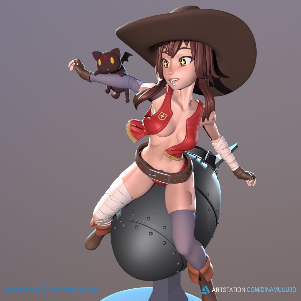 P站图纸印象馆 Dinamuuu 3D 为美好世界献上祝福 阿惠 Dinamuuu 3D 为美好世界献上祝福 阿惠