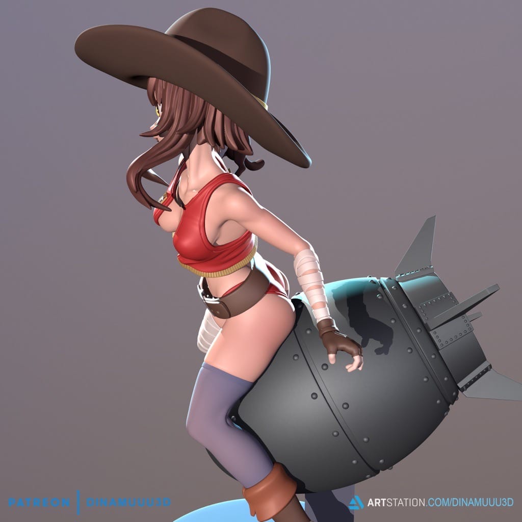 P站图纸印象馆 Dinamuuu 3D 为美好世界献上祝福 阿惠 Dinamuuu 3D 为美好世界献上祝福 阿惠