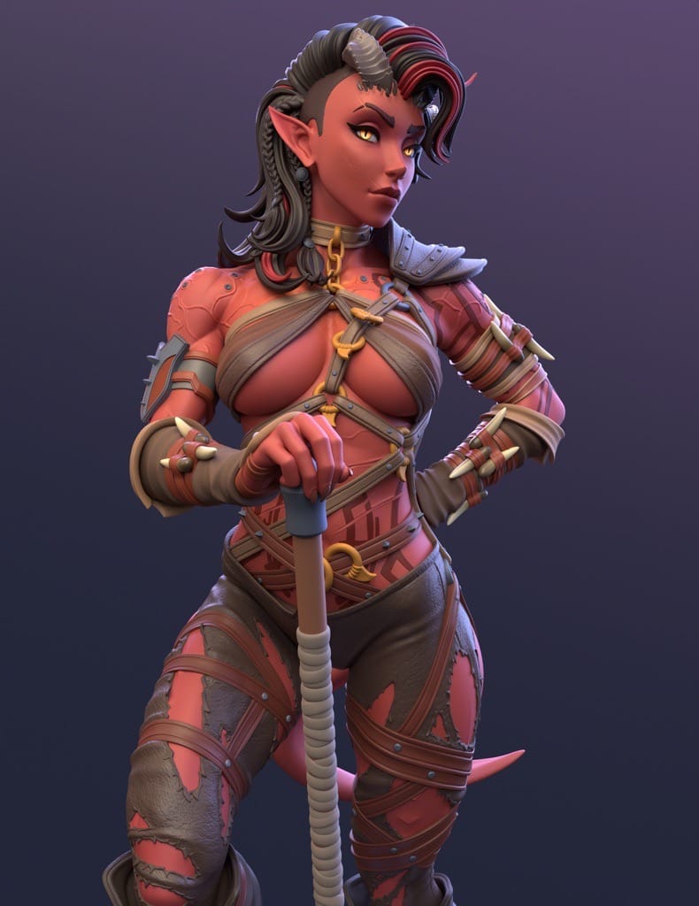 P站图纸印象馆 Dinamuuu 3D 博德之门 卡菈克 Dinamuuu 3D 博德之门 卡菈克