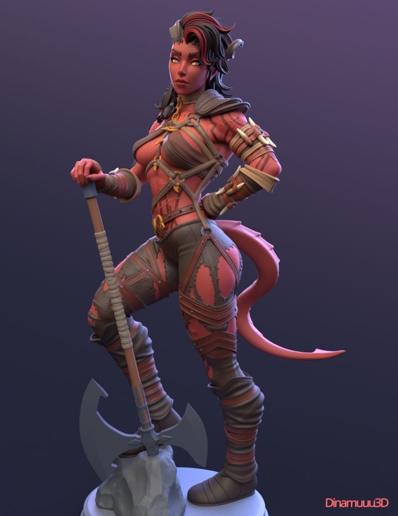 P站图纸印象馆 Dinamuuu 3D 博德之门 卡菈克 Dinamuuu 3D 博德之门 卡菈克