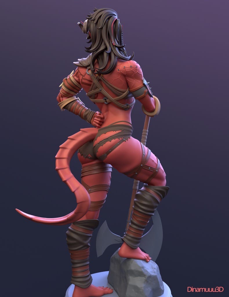 P站图纸印象馆 Dinamuuu 3D 博德之门 卡菈克 Dinamuuu 3D 博德之门 卡菈克