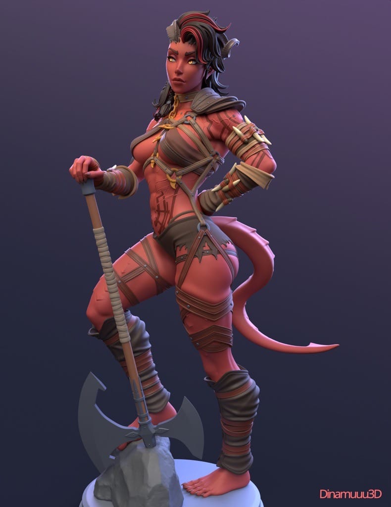 P站图纸印象馆 Dinamuuu 3D 博德之门 卡菈克 Dinamuuu 3D 博德之门 卡菈克