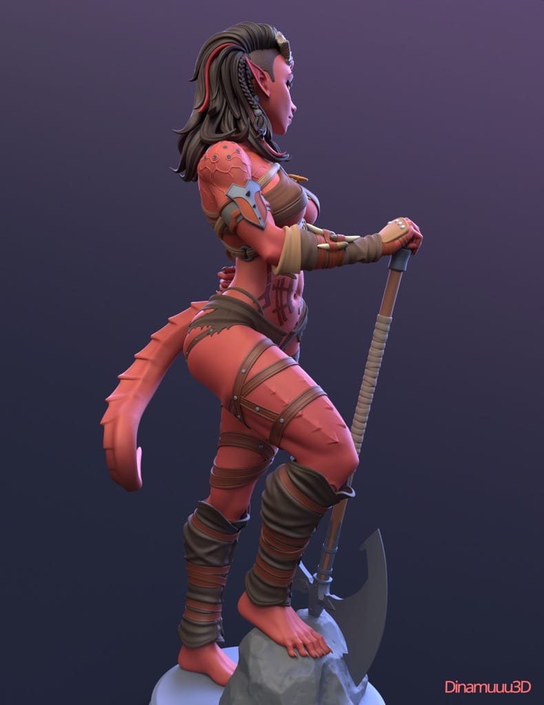 P站图纸印象馆 Dinamuuu 3D 博德之门 卡菈克 Dinamuuu 3D 博德之门 卡菈克